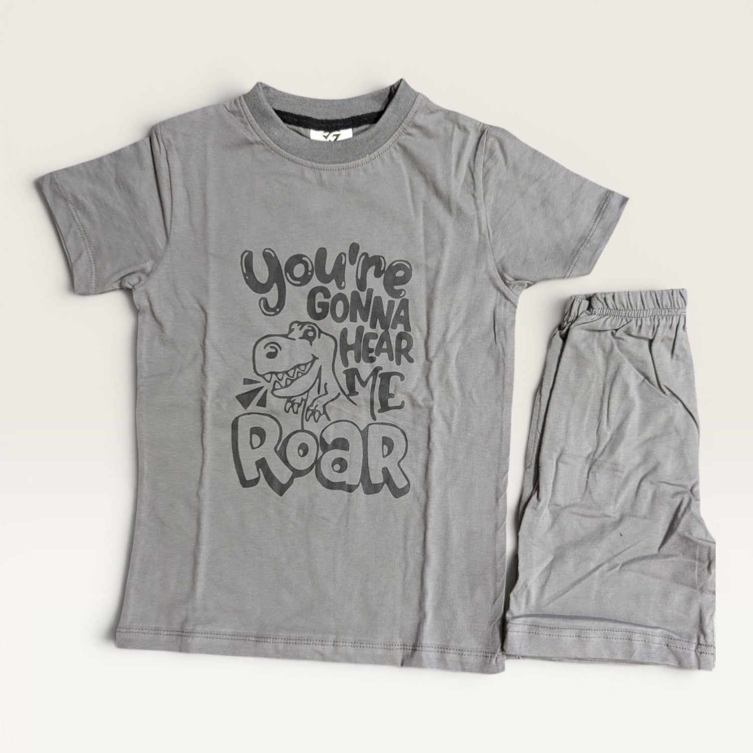 Dino Roar Kids T Shirt Shorts Set